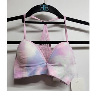 NORDSTROM  Girls S (7/8) PINK LAVENDER TIE DYE Bra